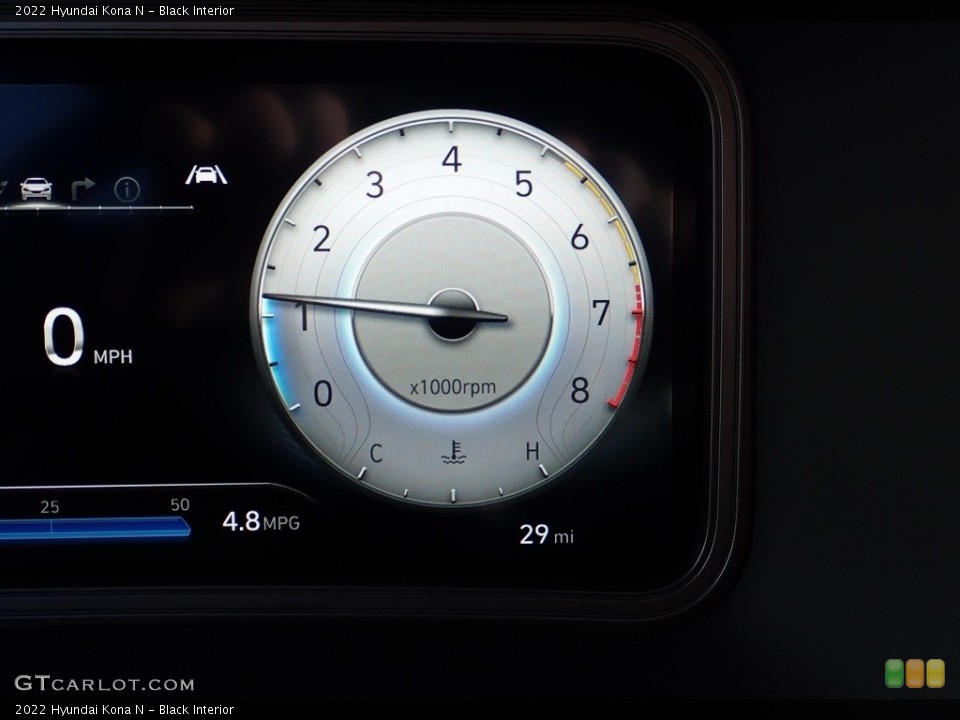 Black Interior Gauges for the 2022 Hyundai Kona N #143988750