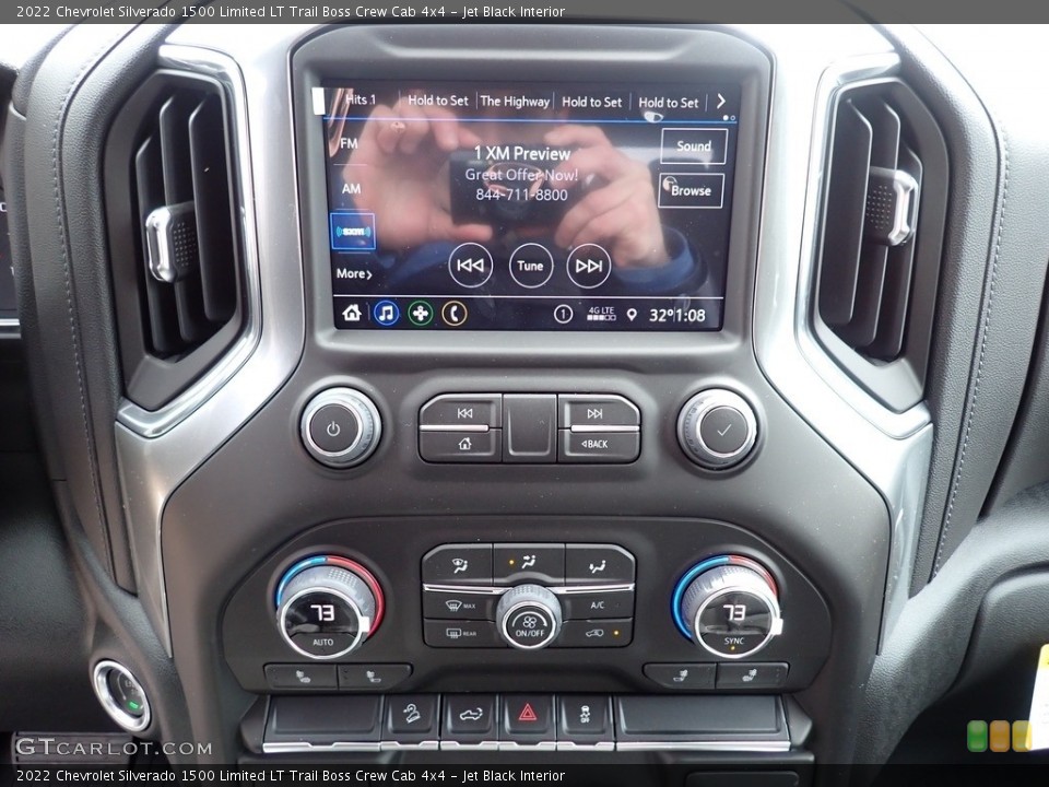 Jet Black Interior Controls for the 2022 Chevrolet Silverado 1500 Limited LT Trail Boss Crew Cab 4x4 #143988813