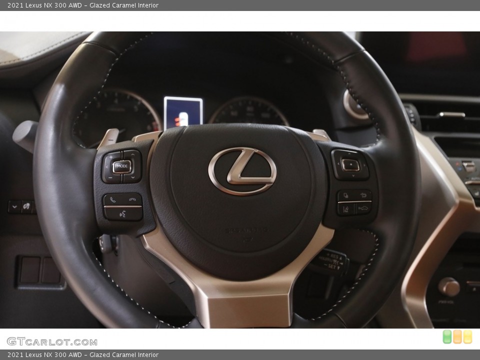 Glazed Caramel Interior Steering Wheel for the 2021 Lexus NX 300 AWD #143988969