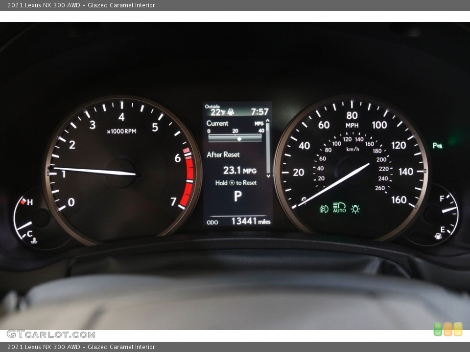Glazed Caramel Interior Gauges for the 2021 Lexus NX 300 AWD #143988993