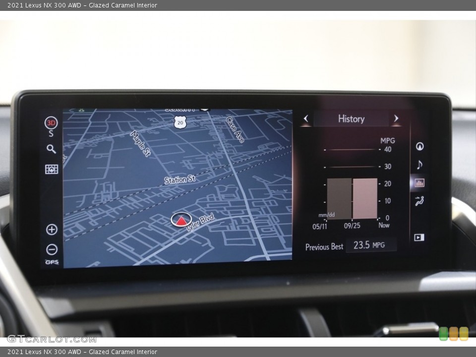 Glazed Caramel Interior Navigation for the 2021 Lexus NX 300 AWD #143989074