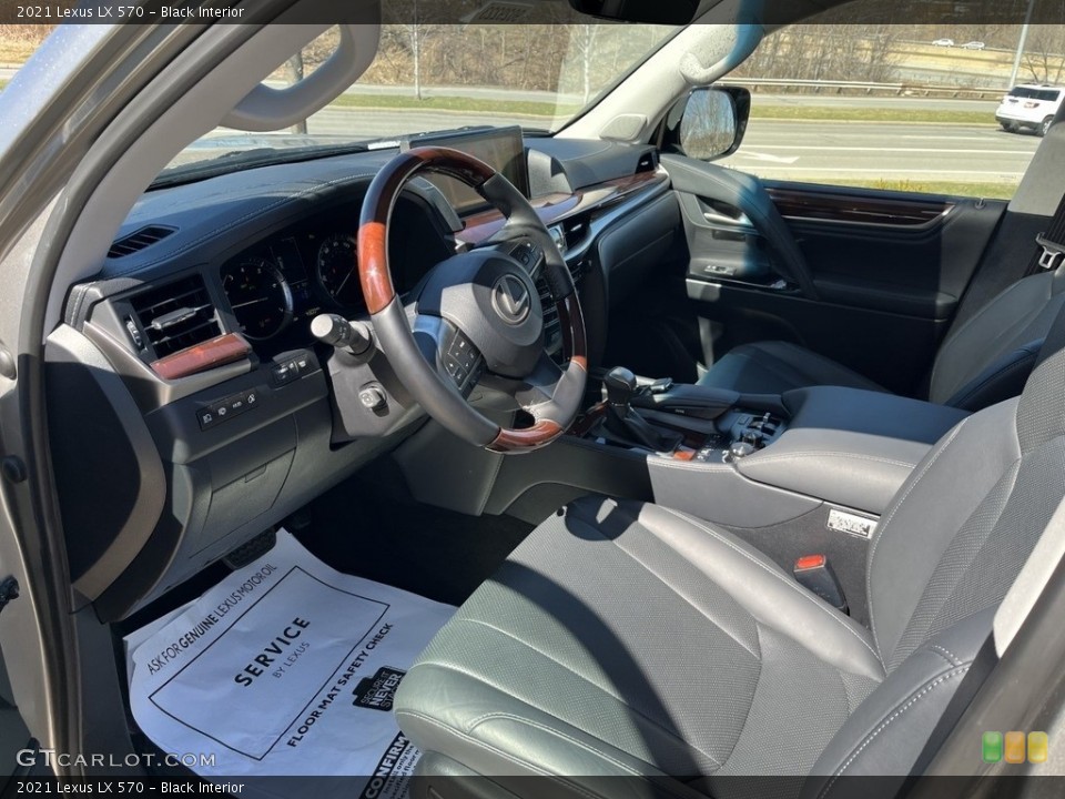 Black Interior Front Seat for the 2021 Lexus LX 570 #143989374