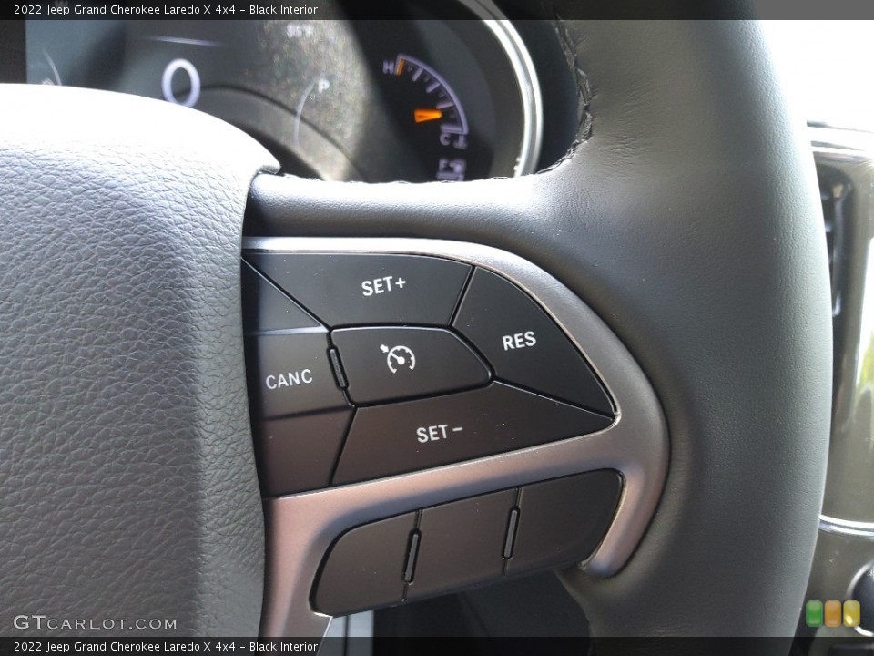 Black Interior Steering Wheel for the 2022 Jeep Grand Cherokee Laredo X 4x4 #143993508