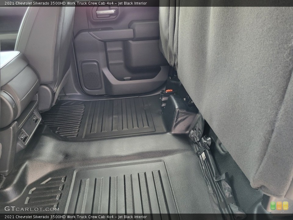 Jet Black Interior Rear Seat for the 2021 Chevrolet Silverado 3500HD Work Truck Crew Cab 4x4 #143994829