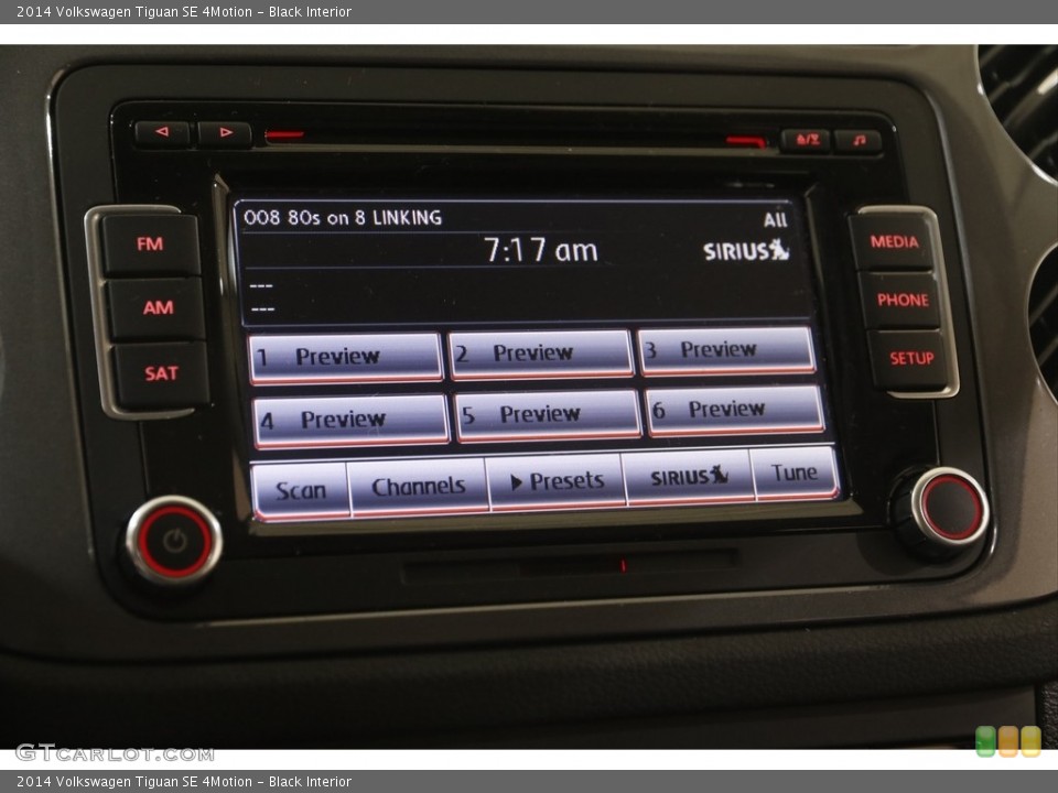 Black Interior Controls for the 2014 Volkswagen Tiguan SE 4Motion #143996612