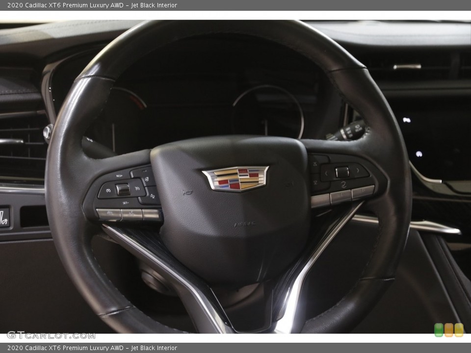 Jet Black Interior Steering Wheel for the 2020 Cadillac XT6 Premium Luxury AWD #143998337