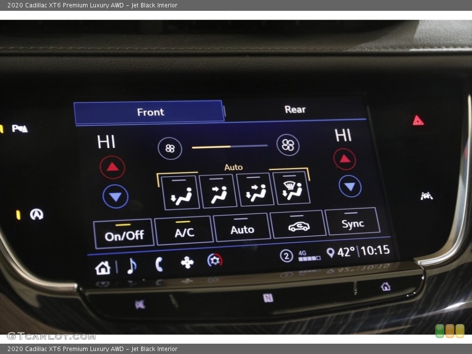 Jet Black Interior Controls for the 2020 Cadillac XT6 Premium Luxury AWD #143998364