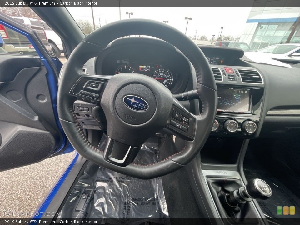Carbon Black Interior Steering Wheel for the 2019 Subaru WRX Premium #143999202