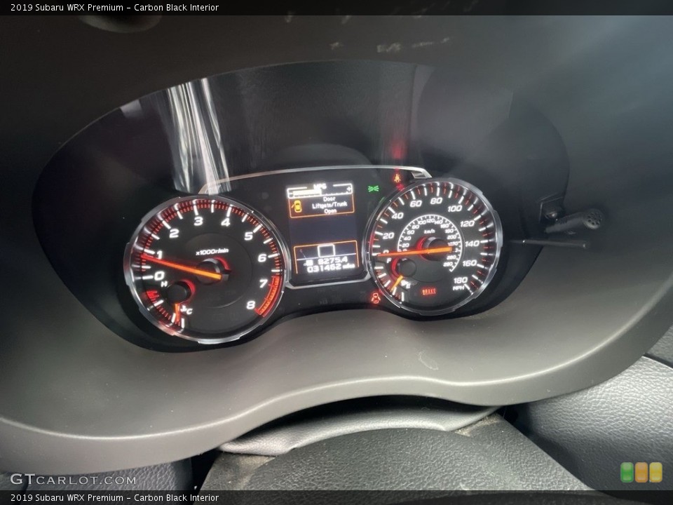 Carbon Black Interior Gauges for the 2019 Subaru WRX Premium #143999229