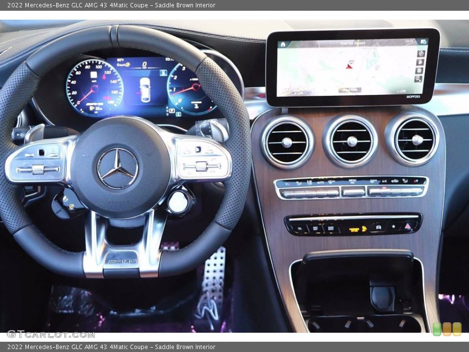 Saddle Brown Interior Controls for the 2022 Mercedes-Benz GLC AMG 43 4Matic Coupe #143999331