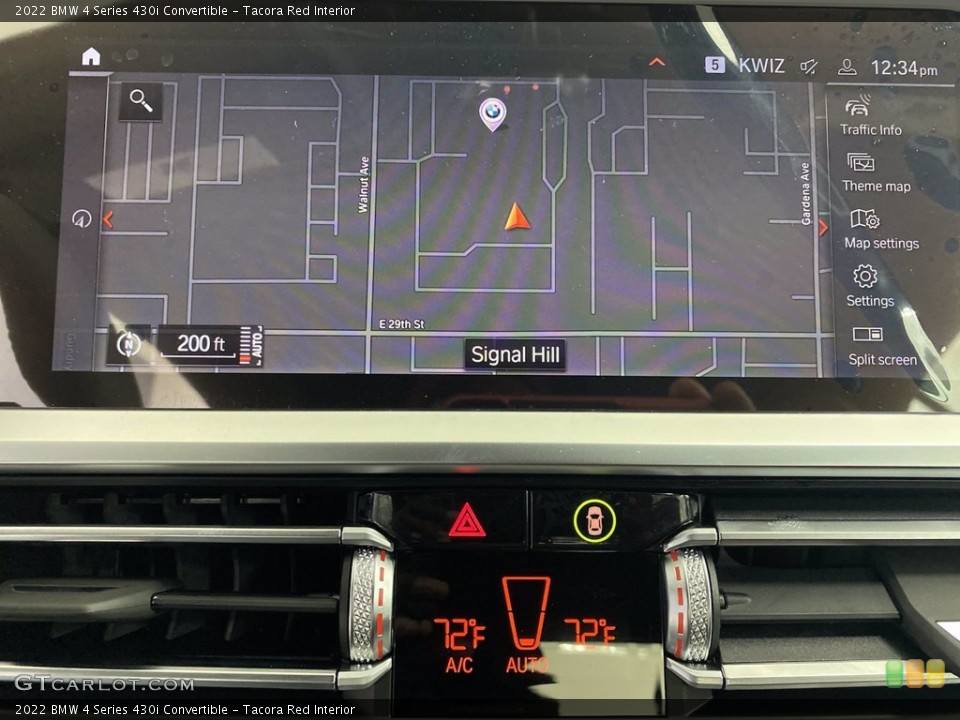 Tacora Red Interior Navigation for the 2022 BMW 4 Series 430i Convertible #143999442