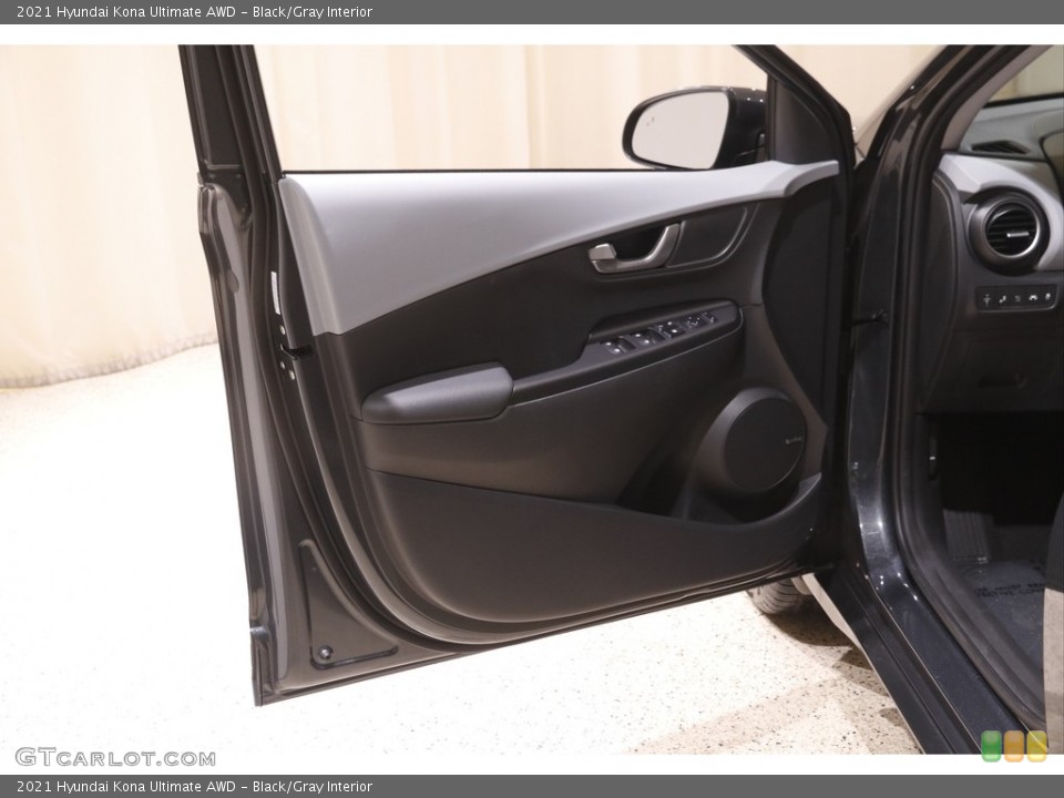 Black/Gray Interior Door Panel for the 2021 Hyundai Kona Ultimate AWD #144001029