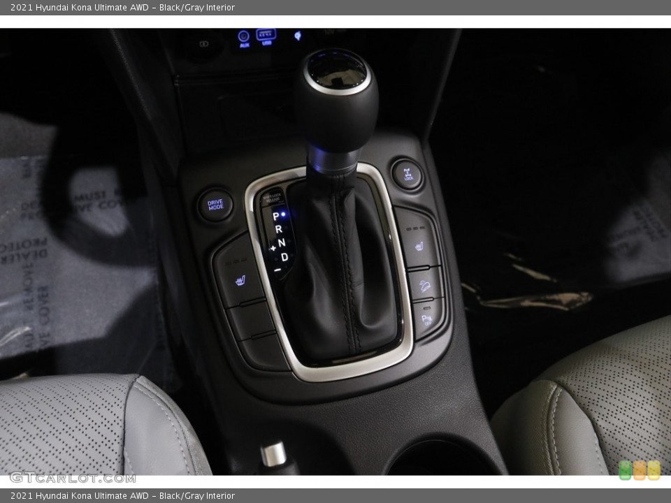 Black/Gray Interior Transmission for the 2021 Hyundai Kona Ultimate AWD #144001206