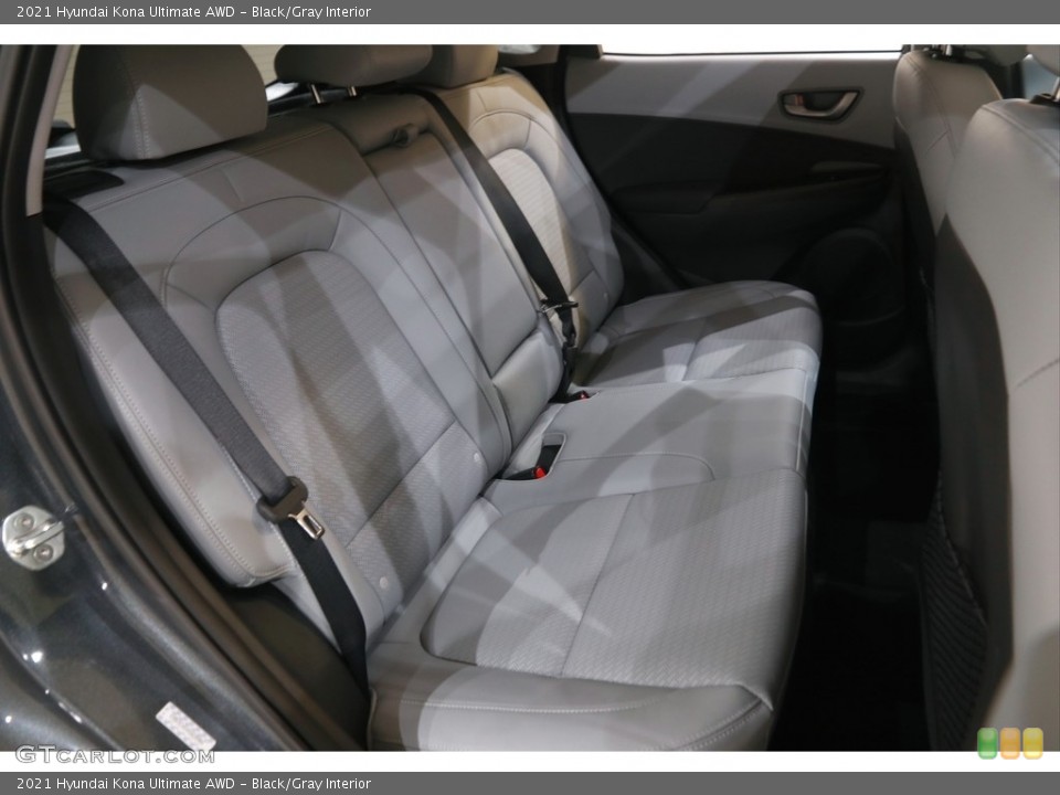 Black/Gray Interior Rear Seat for the 2021 Hyundai Kona Ultimate AWD #144001239