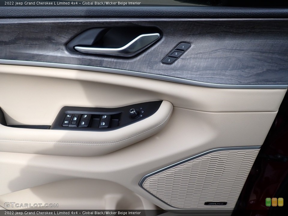 Global Black/Wicker Beige Interior Door Panel for the 2022 Jeep Grand Cherokee L Limited 4x4 #144004299
