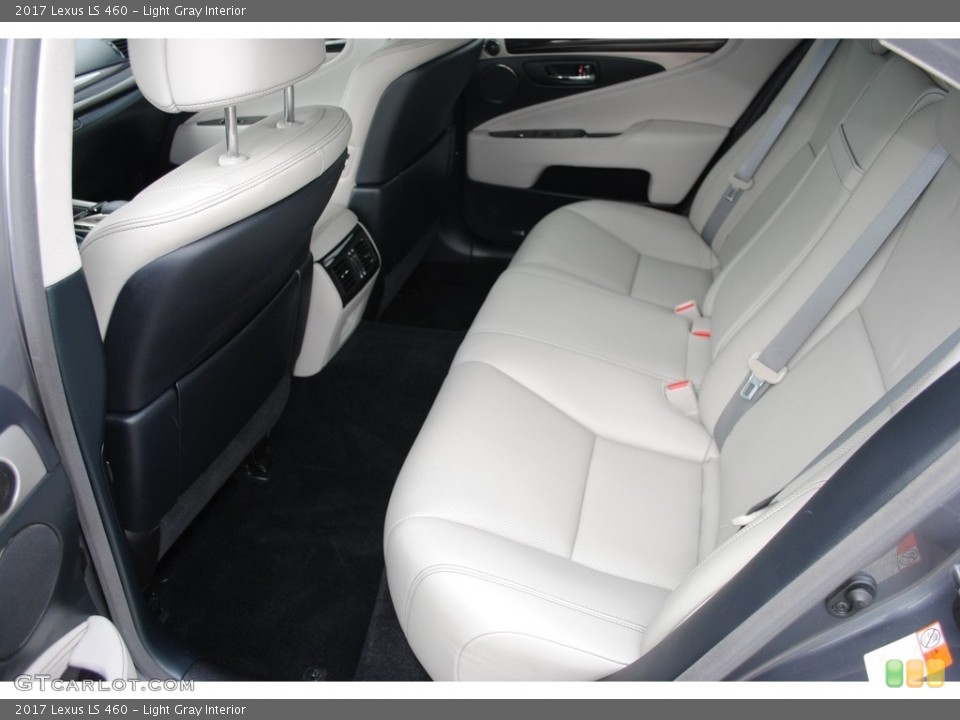 Light Gray Interior Rear Seat for the 2017 Lexus LS 460 #144005382