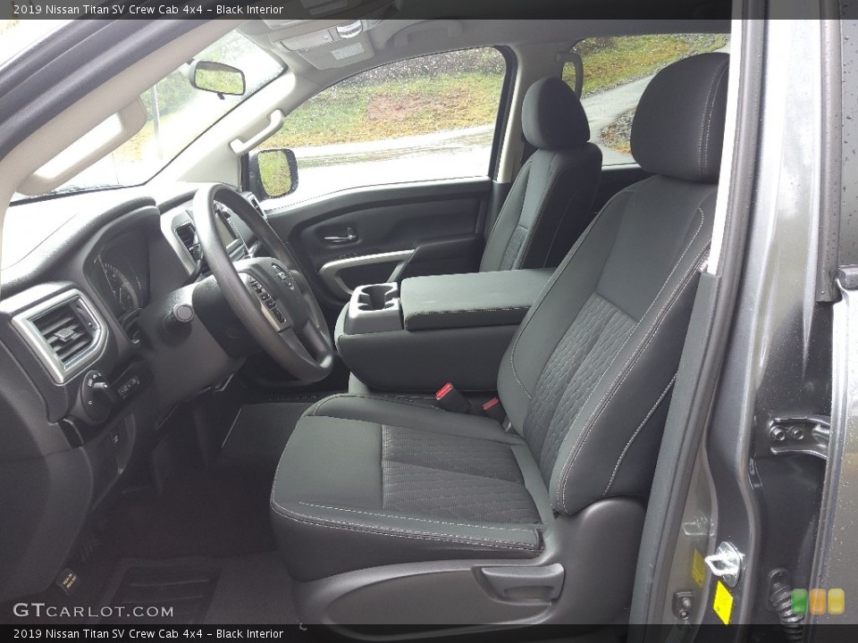Black Interior Front Seat for the 2019 Nissan Titan SV Crew Cab 4x4 #144006039