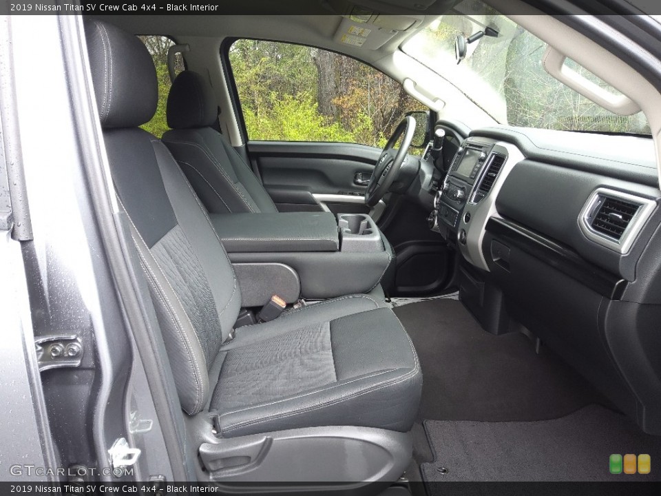 Black Interior Front Seat for the 2019 Nissan Titan SV Crew Cab 4x4 #144006081