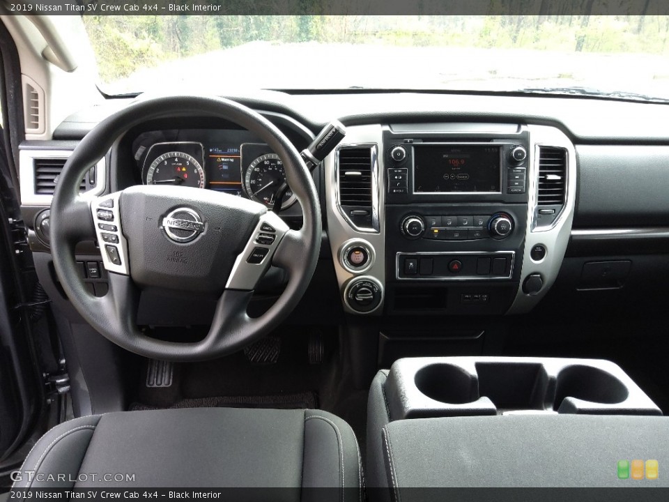 Black Interior Dashboard for the 2019 Nissan Titan SV Crew Cab 4x4 #144006093