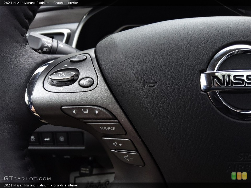 Graphite Interior Steering Wheel for the 2021 Nissan Murano Platinum #144006732