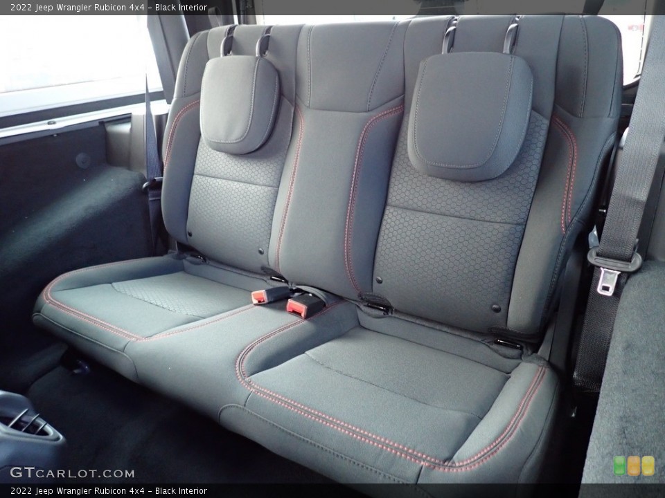 Black Interior Rear Seat for the 2022 Jeep Wrangler Rubicon 4x4 #144008583