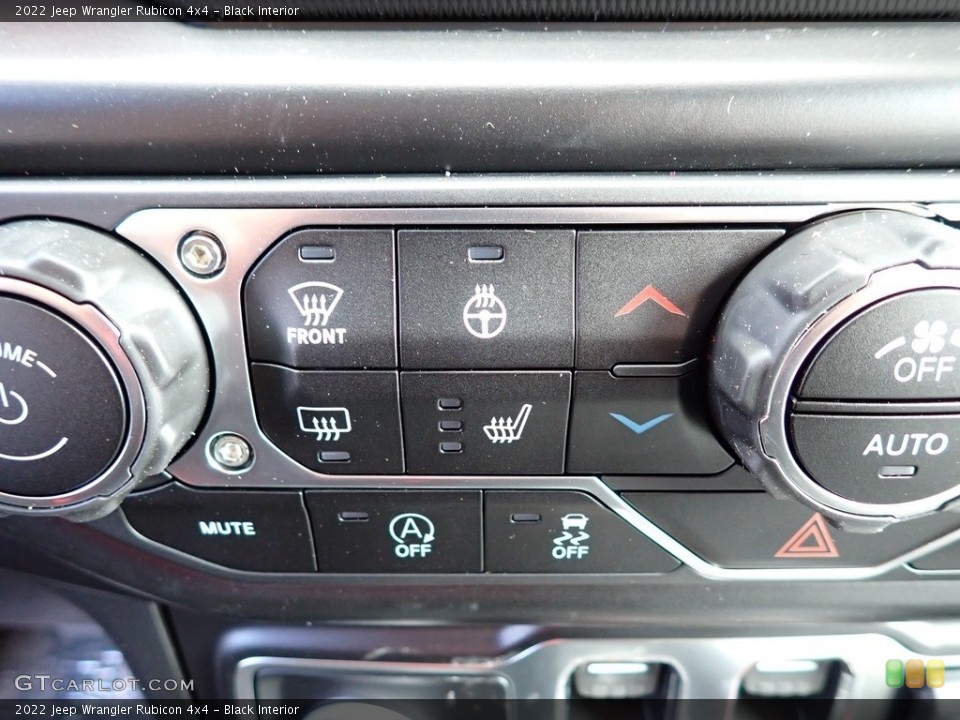 Black Interior Controls for the 2022 Jeep Wrangler Rubicon 4x4 #144008679