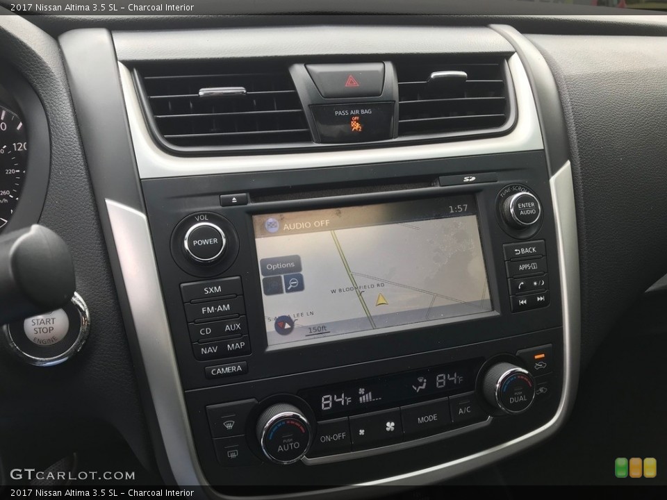Charcoal Interior Controls for the 2017 Nissan Altima 3.5 SL #144008871