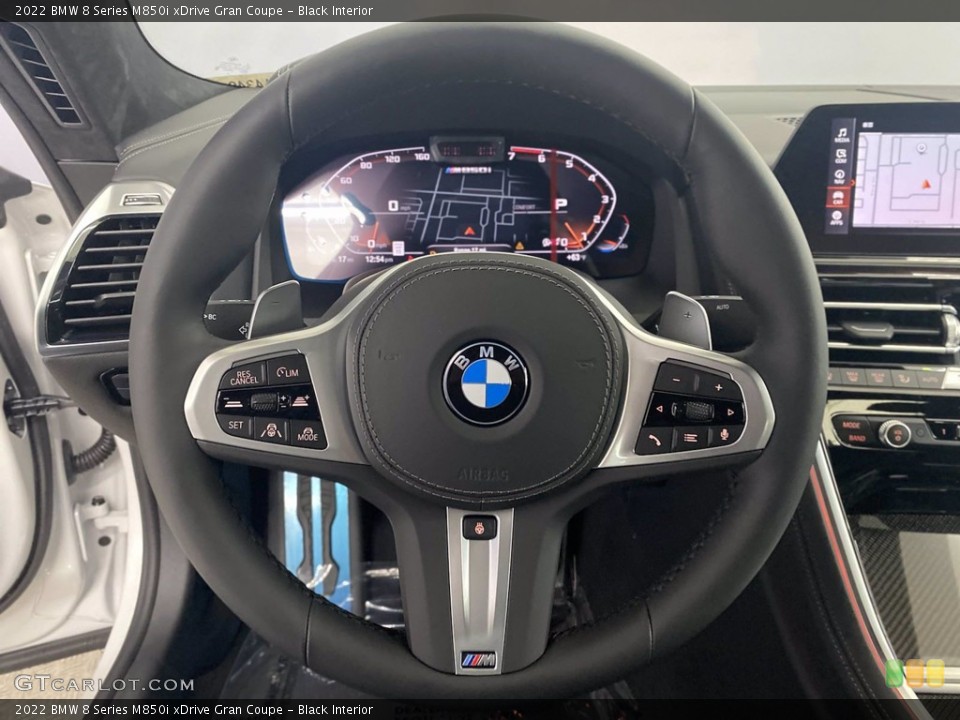 Black Interior Steering Wheel for the 2022 BMW 8 Series M850i xDrive Gran Coupe #144008988