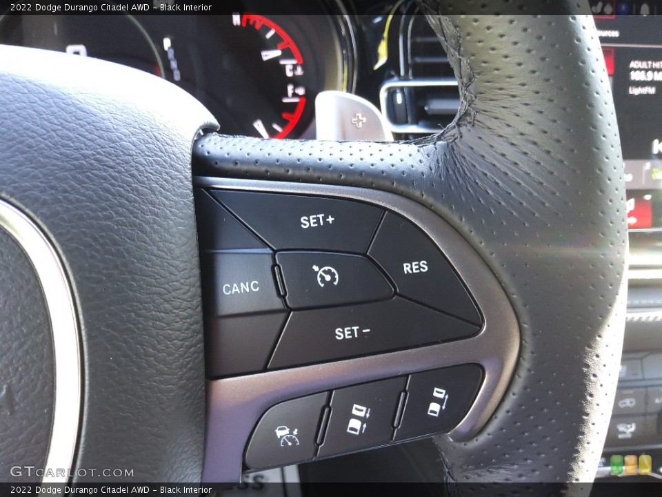 Black Interior Steering Wheel for the 2022 Dodge Durango Citadel AWD #144009258