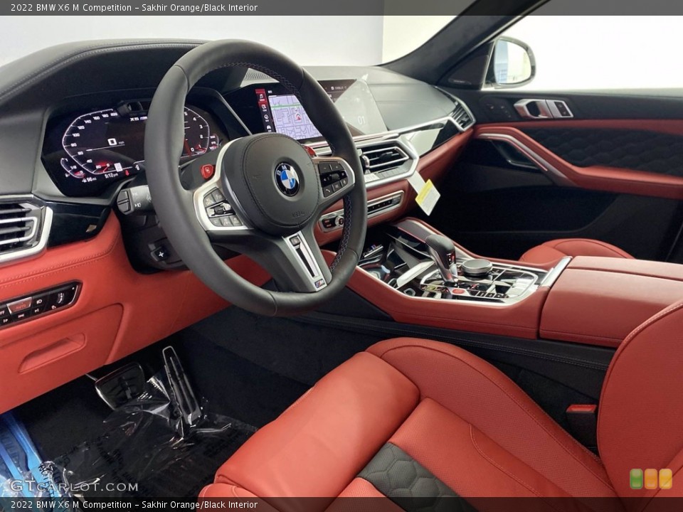 Sakhir Orange/Black Interior Photo for the 2022 BMW X6 M Competition #144009711