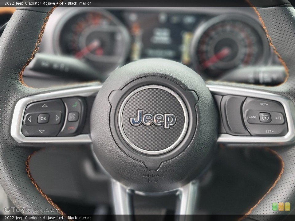 Black Interior Steering Wheel for the 2022 Jeep Gladiator Mojave 4x4 #144009747
