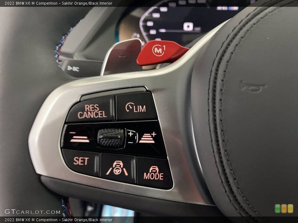 Sakhir Orange/Black Interior Steering Wheel for the 2022 BMW X6 M Competition #144009810
