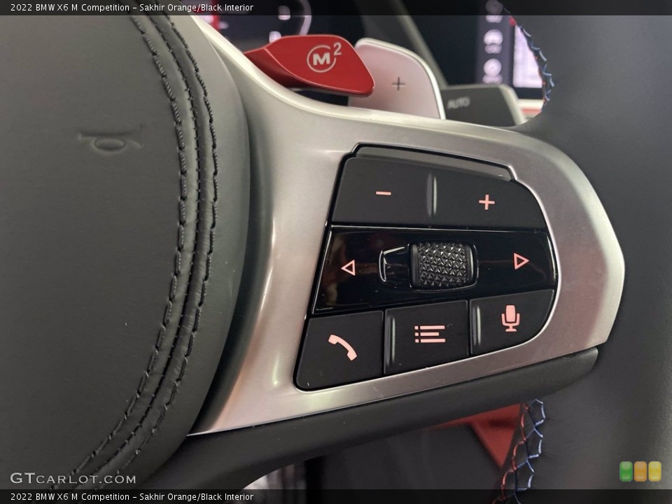 Sakhir Orange/Black Interior Steering Wheel for the 2022 BMW X6 M Competition #144009846