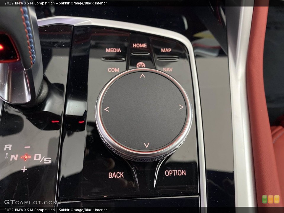 Sakhir Orange/Black Interior Controls for the 2022 BMW X6 M Competition #144010101