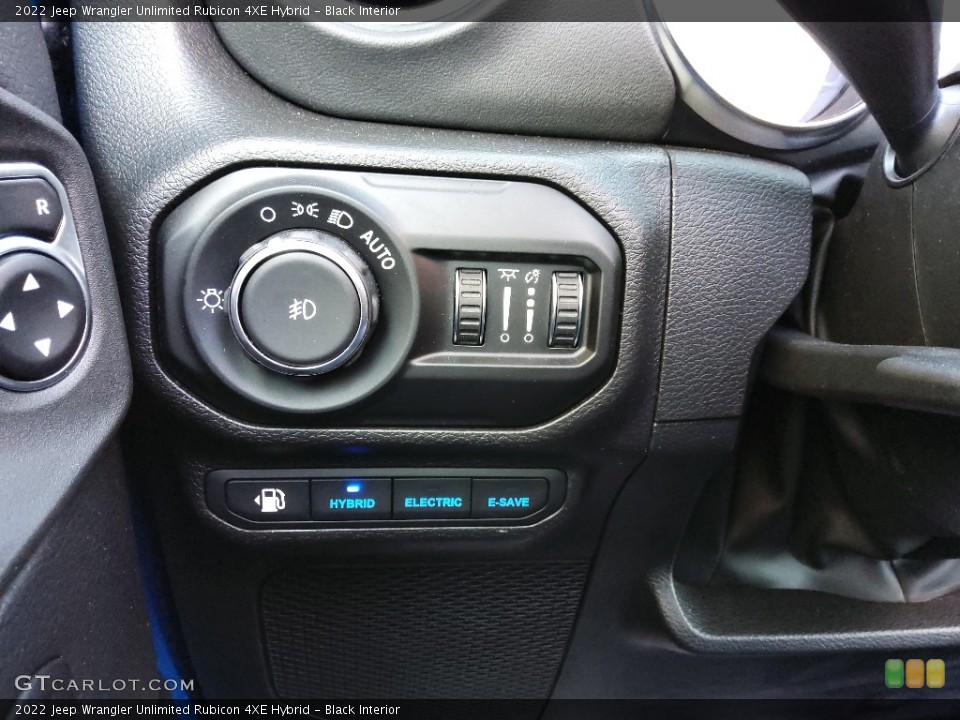Black Interior Controls for the 2022 Jeep Wrangler Unlimited Rubicon 4XE Hybrid #144010470