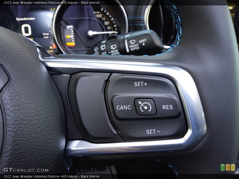 Black Interior Steering Wheel for the 2022 Jeep Wrangler Unlimited Rubicon 4XE Hybrid #144010554