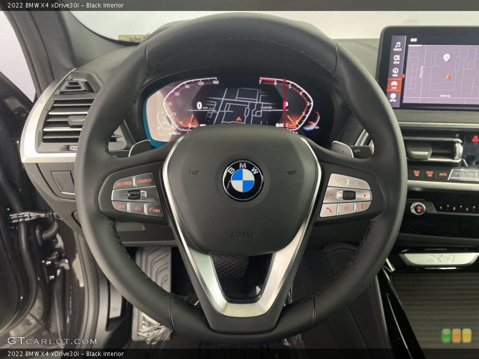 Black Interior Steering Wheel for the 2022 BMW X4 xDrive30i #144010689