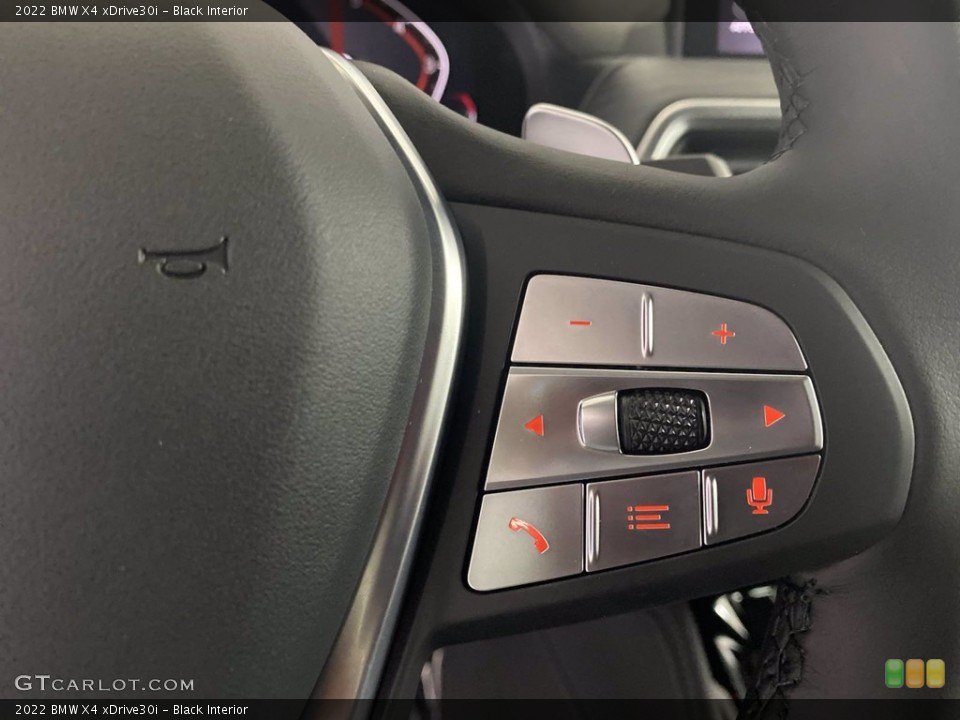Black Interior Steering Wheel for the 2022 BMW X4 xDrive30i #144010749