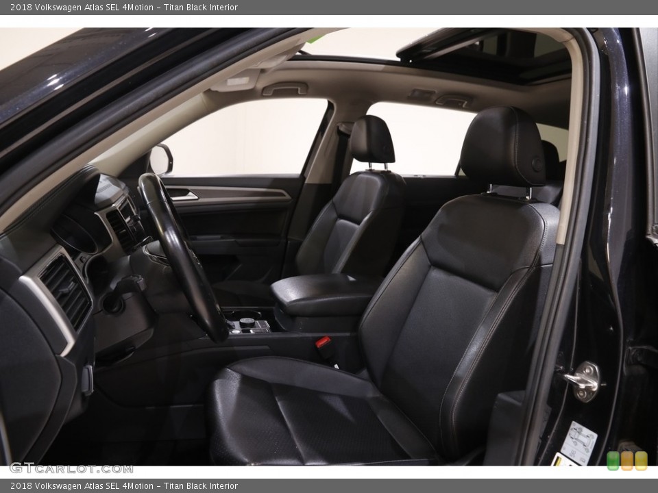 Titan Black Interior Front Seat for the 2018 Volkswagen Atlas SEL 4Motion #144010947