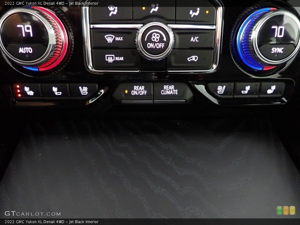Jet Black Interior Controls for the 2022 GMC Yukon XL Denali 4WD #144011160