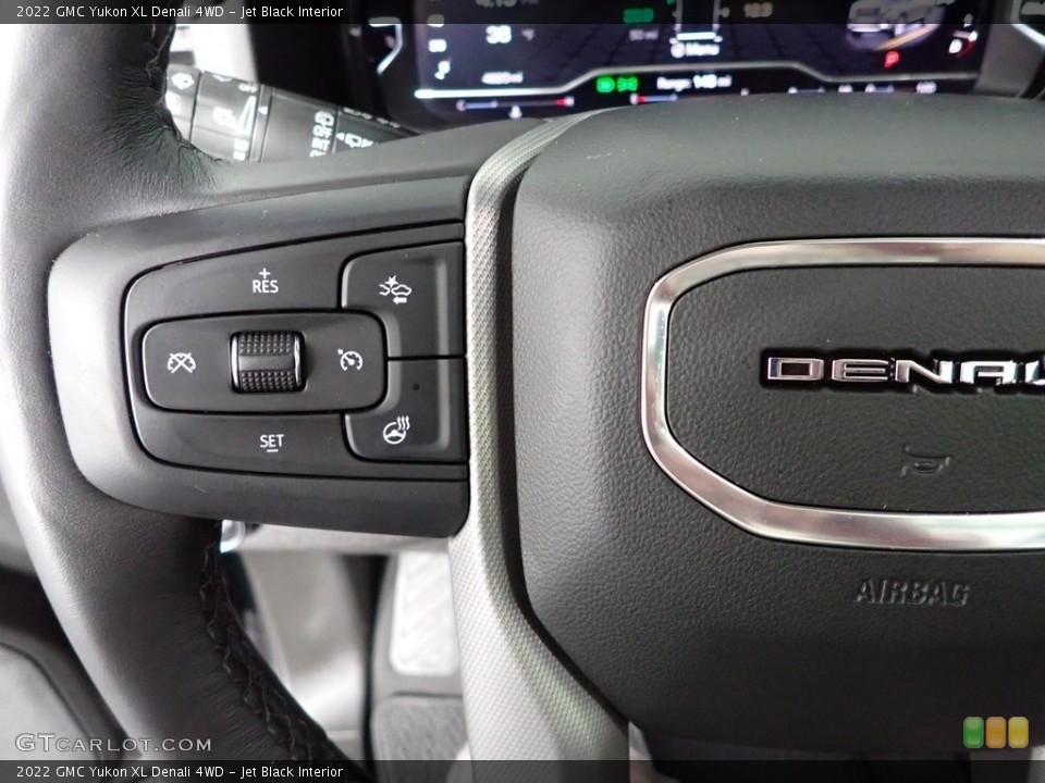 Jet Black Interior Steering Wheel for the 2022 GMC Yukon XL Denali 4WD #144011622