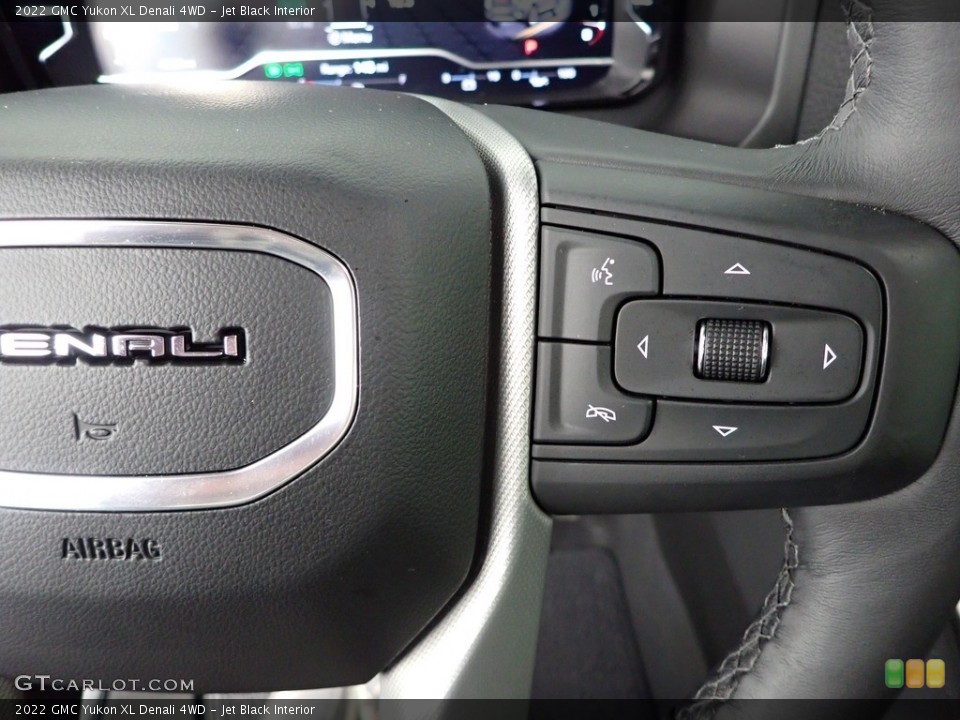 Jet Black Interior Steering Wheel for the 2022 GMC Yukon XL Denali 4WD #144011646