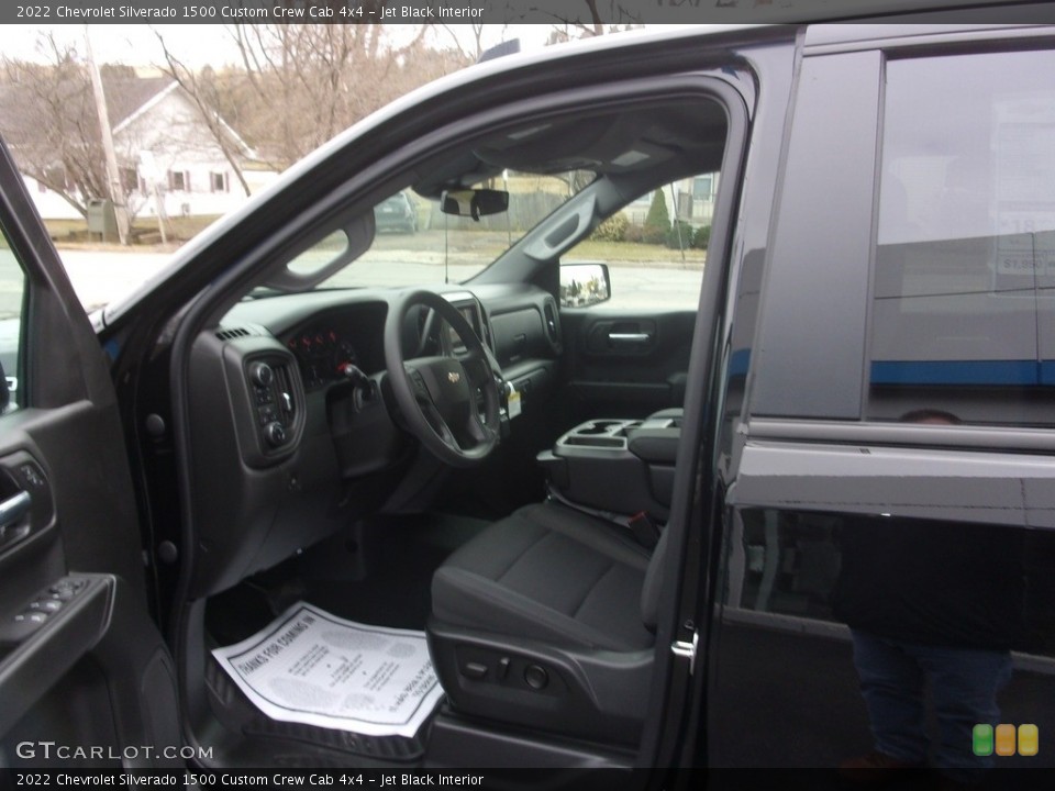 Jet Black Interior Front Seat for the 2022 Chevrolet Silverado 1500 Custom Crew Cab 4x4 #144013143