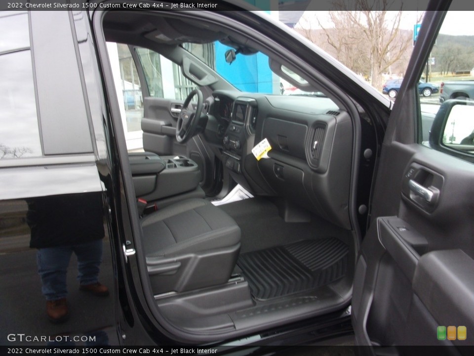 Jet Black Interior Front Seat for the 2022 Chevrolet Silverado 1500 Custom Crew Cab 4x4 #144013206