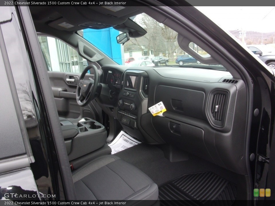 Jet Black Interior Front Seat for the 2022 Chevrolet Silverado 1500 Custom Crew Cab 4x4 #144013221