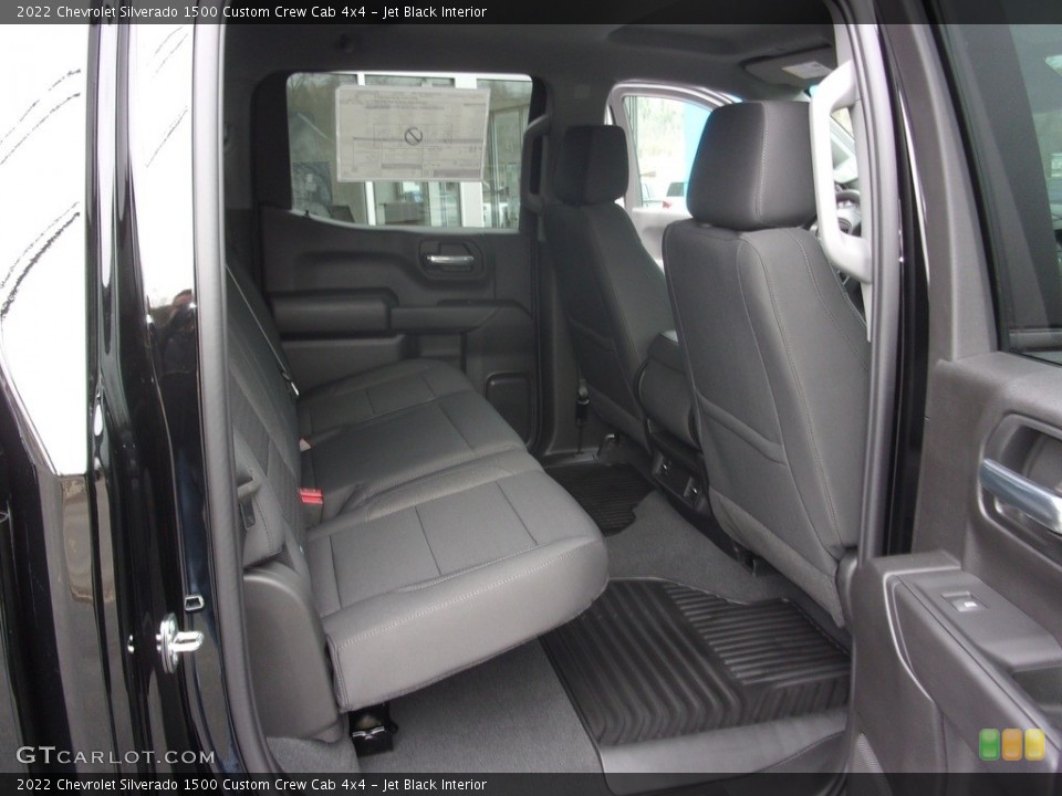 Jet Black Interior Rear Seat for the 2022 Chevrolet Silverado 1500 Custom Crew Cab 4x4 #144013239