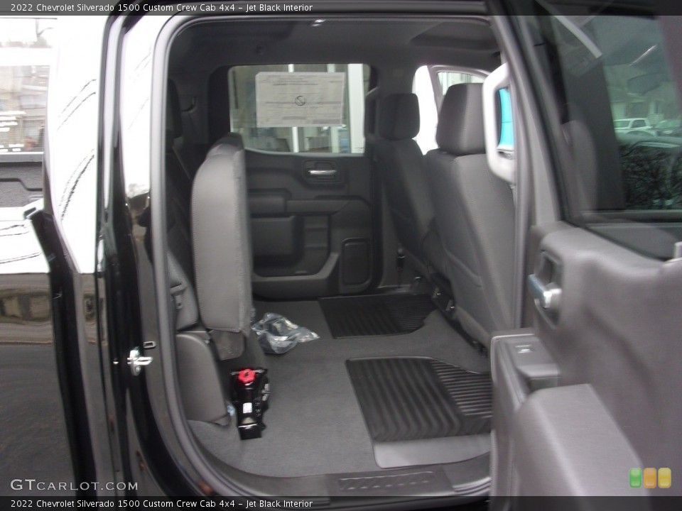 Jet Black Interior Rear Seat for the 2022 Chevrolet Silverado 1500 Custom Crew Cab 4x4 #144013251
