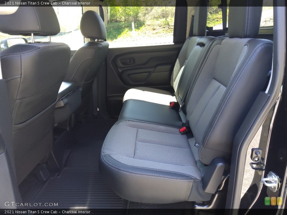 Charcoal Interior Rear Seat for the 2021 Nissan Titan S Crew Cab #144015560