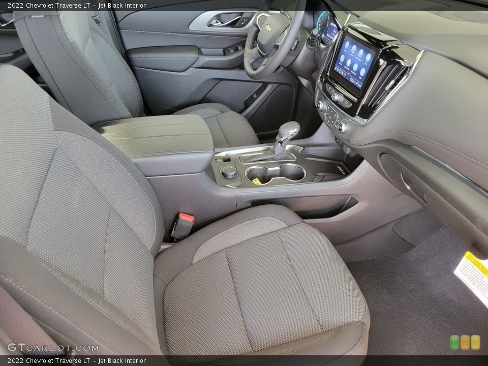 Jet Black Interior Front Seat for the 2022 Chevrolet Traverse LT #144015749