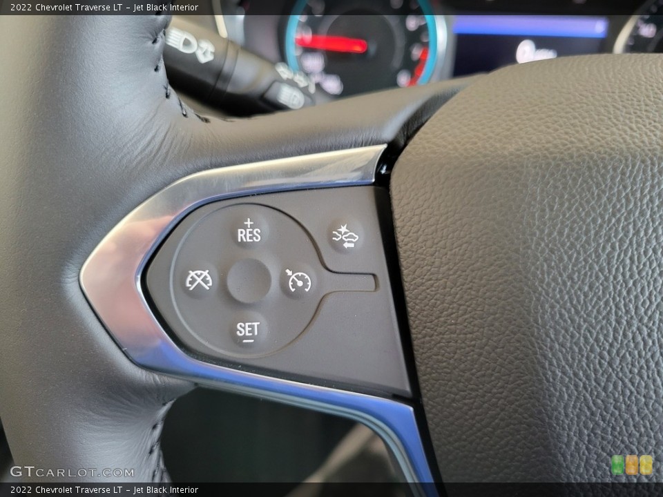 Jet Black Interior Steering Wheel for the 2022 Chevrolet Traverse LT #144015851